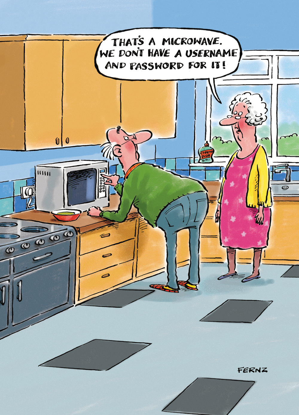 Aged To Perfection That's A Microwave Funny Birthday Card Cards